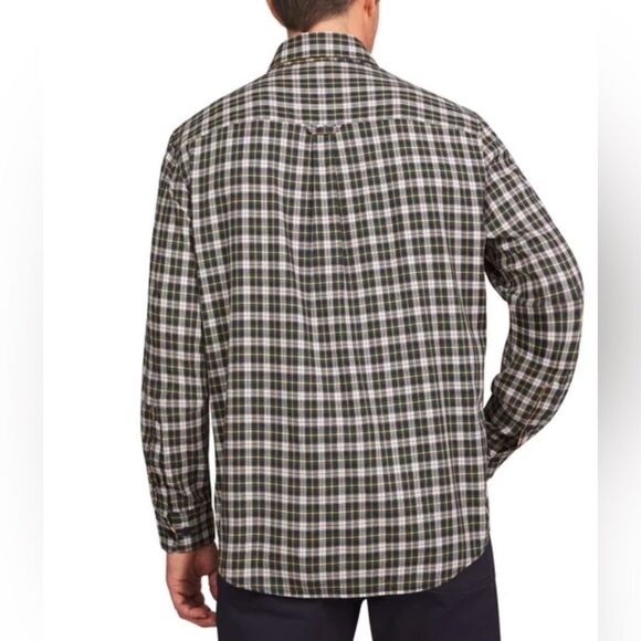 Lands' End Men's Brushed Twill Button-Down Shirt in Multi Size XL - Picture 3 of 5